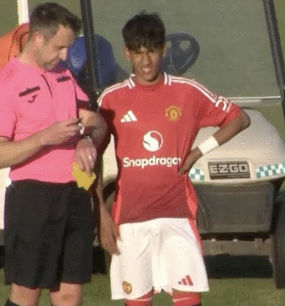Video: JJ Gabriel scores a superb goal for Manchester United's U18s in a 4-0 victory