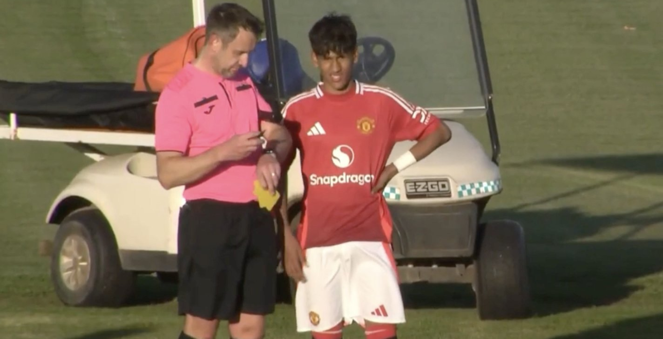 Video: JJ Gabriel scores a superb goal for Manchester United's U18s in a 4-0 victory